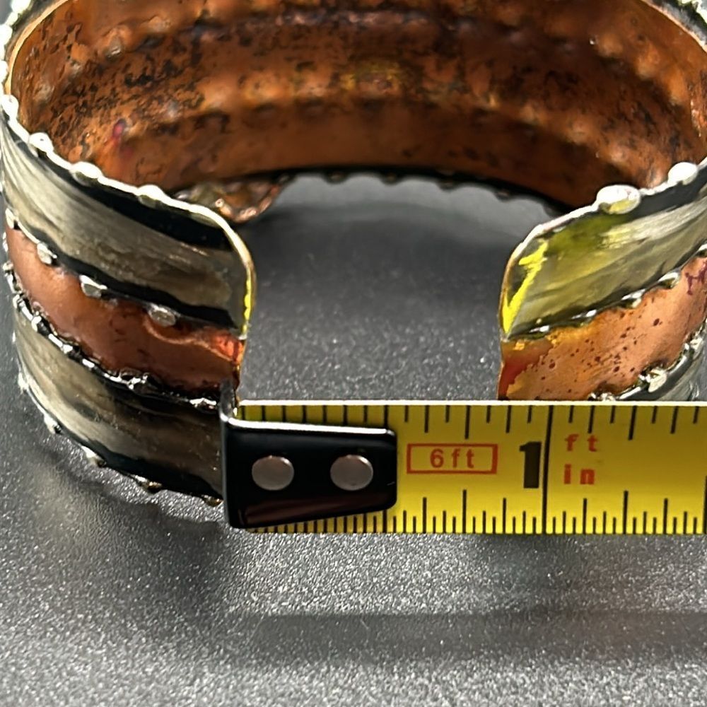 Creative Copper Brass Copper Cuff Bracelet - Picture 9 of 9